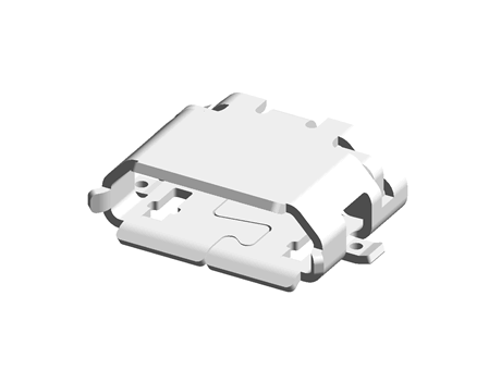 Hirose ZX系列 直向向 母座 微型 USB 连接器, B型 v2.0, 30 V 交流, 1A