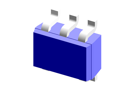 ROHM Quad, 6.8V Zener Diode, Common Anode 5% 200 mW SMT 5-Pin UMD