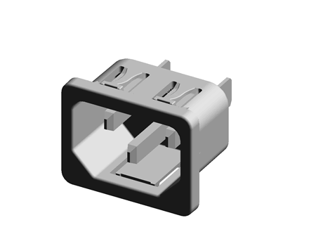 Adaptateur IEC C14 Mâle Vers C13 Femelle à 90° – 2 Pièces – 10A 250V – Pour PC, Imprimante, PDU – Angle Haut/Bas