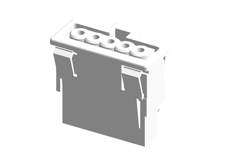 GESIS 5 POLE FEMALE PANEL MOUNT WHITE