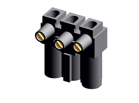 BLACK GST18 CABLE PLUG W/STANDARD SCREW
