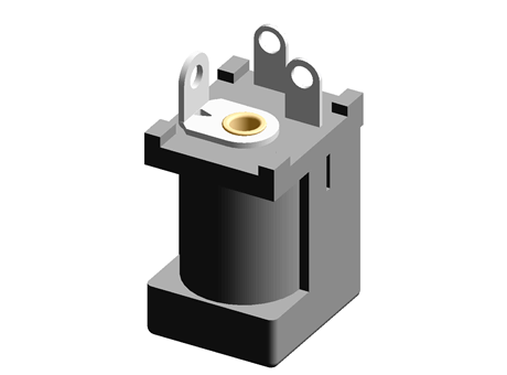 WR-DC PCB DC Power Socket, 2.05mm ID
