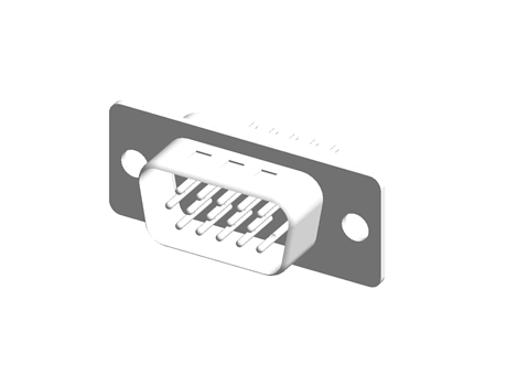 15w HD Dsub straight pcb socket