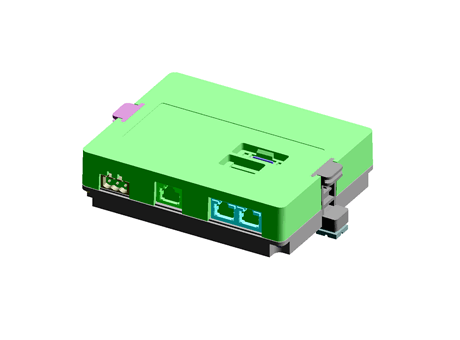 Emcotec R232 Box RS Group - Free CAD models - Module box com1 RS232/RS485 - TraceParts