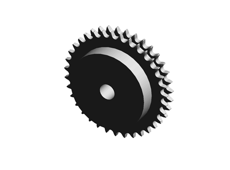 DUPLEX SPROCKET WITH SINGLE HUB AND ROUG