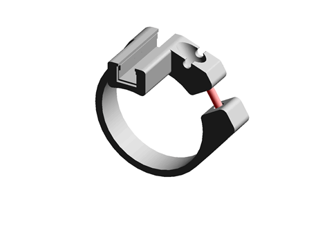 Clean-line cylinder clamp E12017