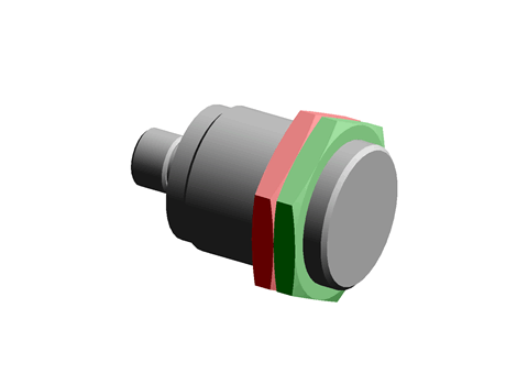 Induction Sensor Cad RS Group - Free CAD models - Inductive sensor NI501A - TraceParts