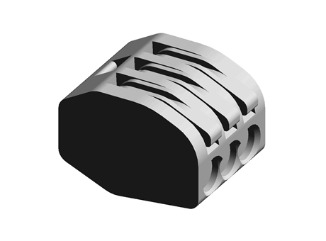 Polyamide Spring Terminals RS Group - Free CAD models - Wago 222 Series Non-Fused Terminal Block ...