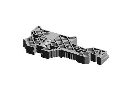 BUSBAR SUPPORT DIN-RAIL MOUNT
