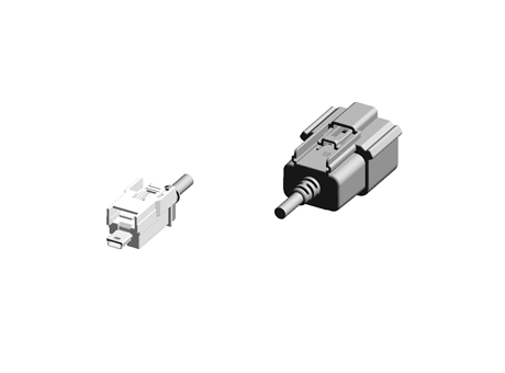 A receptacle to mini B plug cable assy