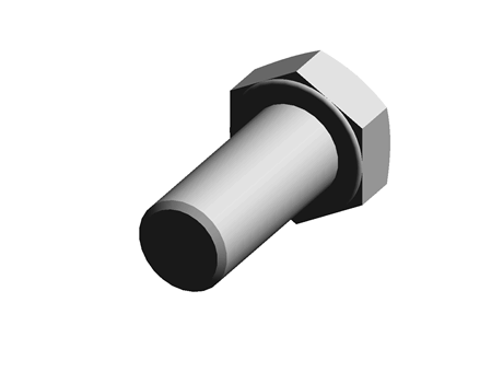 1-8 X 2 1/4 Grade 5 Hex Head Cap Screw Z