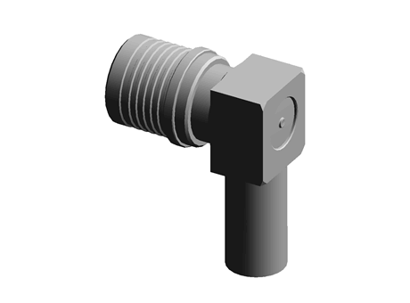 crimp QMA 90 deg plug for RG58 A cable