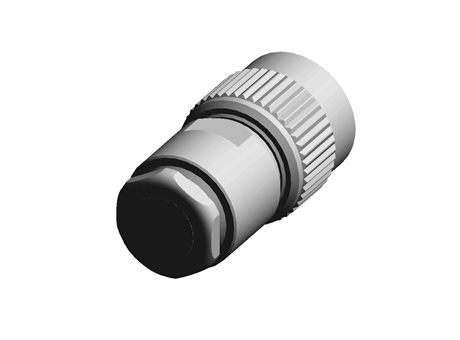 Radiall Straight Standard 50Ω Cable Mount TNC Connector, Clamp Termination, RG141, RG142, RG223, RG400, RG58