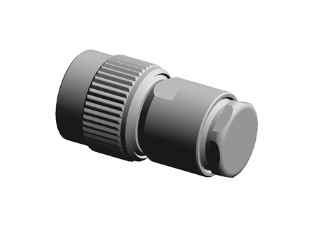 Radiall Straight 50Ω Cable Mount TNC Connector, RG59, RG62
