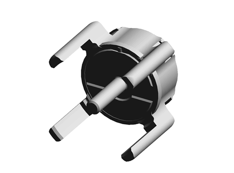 Radiall 50Ω Straight Through Hole MMBX Connector, jack, Solder Termination, 0 → 12.4GHz