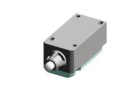SIRIUS 3SE5 Safety Switch With Plunger Actuator, Metal, NO/2NC