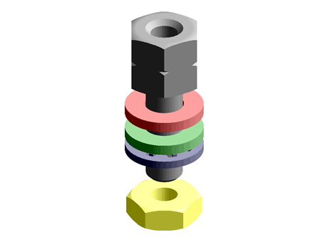 Amphenol FCI Female Screwlock , For use with D-sub Connector