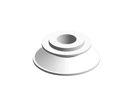 SMC 32mm Bellows Rubber Pneumatic Suction Cup ZP2-32KGP