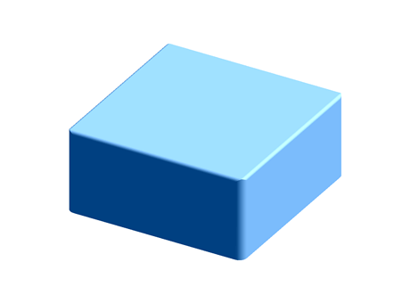 Switch keycap blue square, 12x12mm