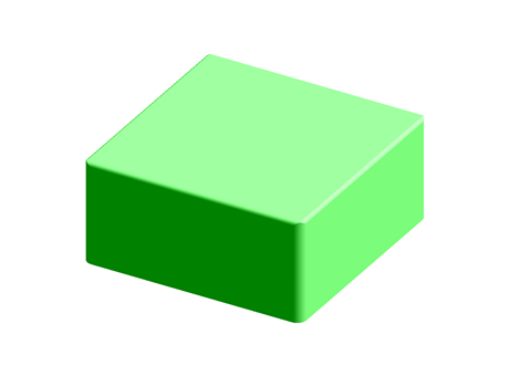 Switch keycap green square, 12x12mm