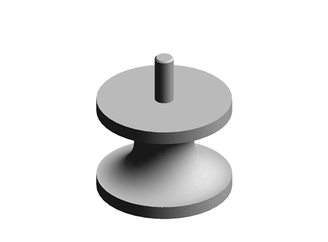 Paulstra Diabolo Stop Damper 57mm, 1J, 40daN