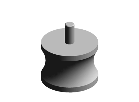 Paulstra Diabolo Stop Damper 95mm, 20J, 300daN
