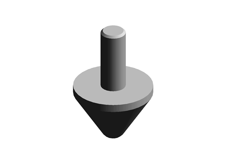 Paulstra Conical Stop Damper 25.5mm, 3J, 100daN