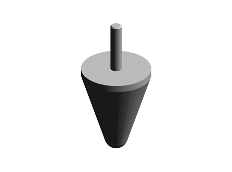 Paulstra Conical Stop Damper 50mm, 40J, 370daN