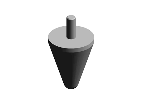 Paulstra Conical Stop Damper 50mm, 40J, 370daN