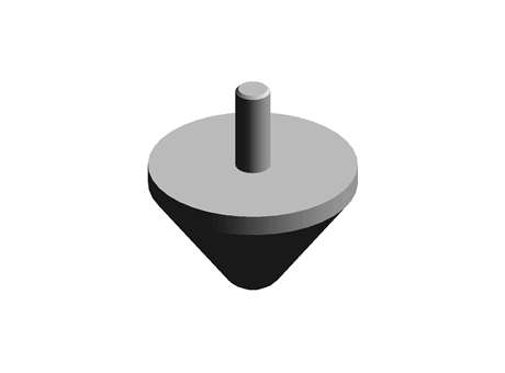 Paulstra Conical Stop Damper 60mm, 27J, 550daN