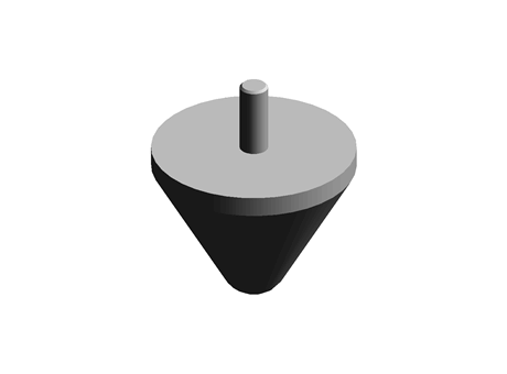 Paulstra Conical Stop Damper 72mm, 50J, 550daN