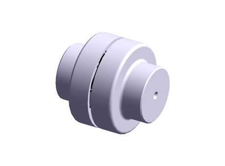 Aluminium, Natural Rubber Flexible Beam Coupling, 633010, Bore A 19mm Bore B 19mm Push Fit