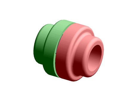 Cast Iron, Natural Rubber Flexible Beam Coupling, 633039, Bore A 28mm Bore B 28mm Push Fit