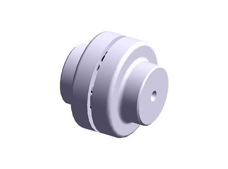 Aluminium, Natural Rubber Flexible Beam Coupling, 633040, Bore A 14mm Bore B 14mm Push Fit