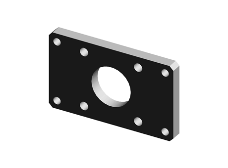 Flange, mount, compact, pneumatic, 32mm