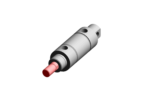 Norgren Pneumatic Roundline Cylinder 25mm Bore, 10mm Stroke, RT/57210/M/25 Series, Double Acting