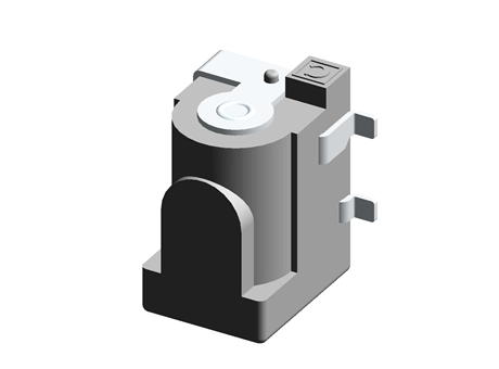DC socket,2 A,2.5 mm, Surface Mount x 5