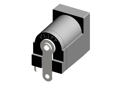 DC-10L dual skt 2.1/2.5mm,solder tag,5A