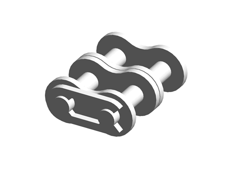 DUPLEX CONNECTING CHAIN LINK, ANSI