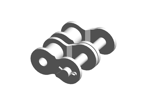 DUPLEX OFFSET CHAIN LINK, ANSI