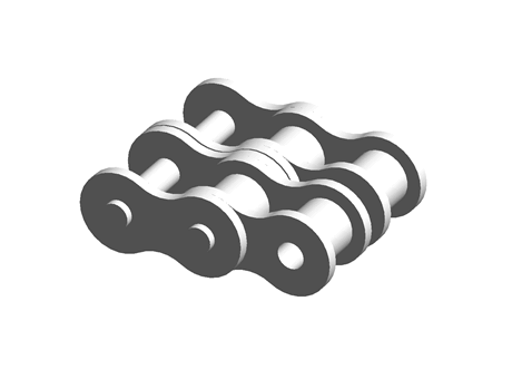 Double R Chain Model RS Group - 免费 CAD 模型 - DUPLEX CHAIN, ANSI - TraceParts