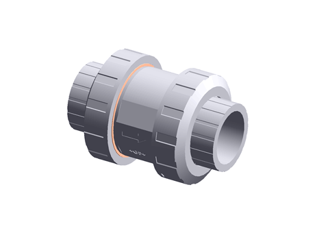 PVC-U ball check valve,2in pipe ID