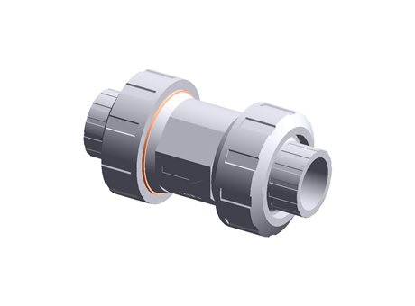 PVC-U ball check valve,1/2in pipe ID