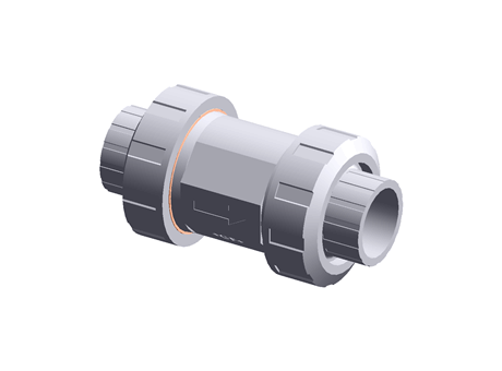 PVC-U ball check valve,3/4in pipe ID
