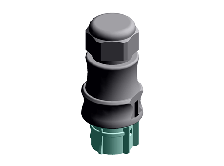Female connector for 10-14 OD,blue