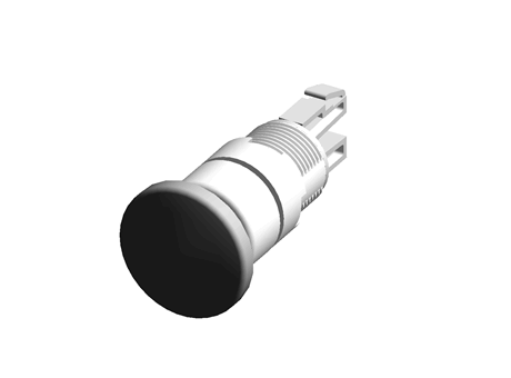 Modular Switch Body, IP65 (Front); IP40 (Back), Black, Momentary for use with A01 Series -20°C +55°C