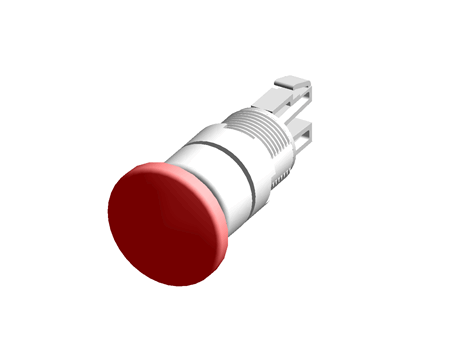 Modular Switch Body, IP65, Red, Momentary for use with A01 Series -20°C +55°C