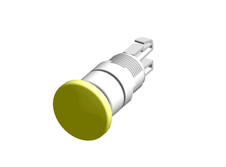 Modular Switch Body, IP65, Yellow, Momentary for use with A01 Series -20°C +55°C