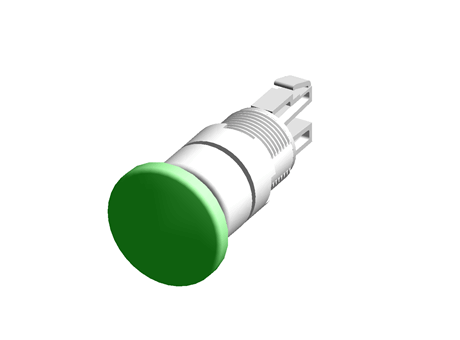 Modular Switch Body, IP65, Green, Momentary for use with A01 Series -20°C +55°C