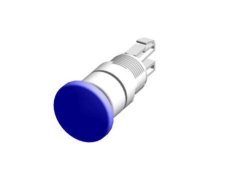 Modular Switch Body, IP65, Blue, Momentary for use with A01 Series -20°C +55°C